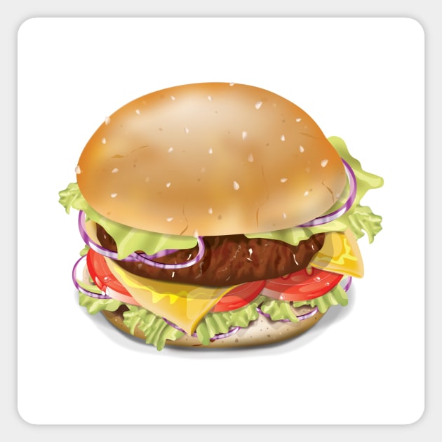 Hamburger Sticker by nickemporium1